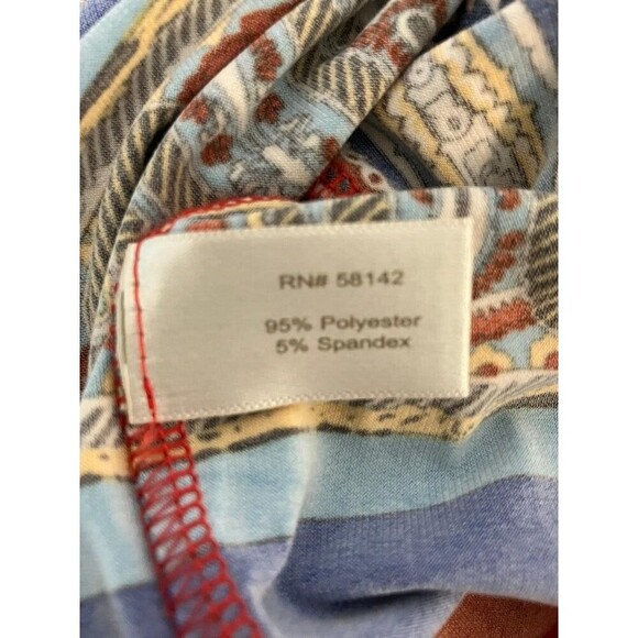 Boston Proper Womans Dress Sz 4 Multicolor Gypsy Boho Smocked Waist Bell Sleeve - Picture 7 of 10